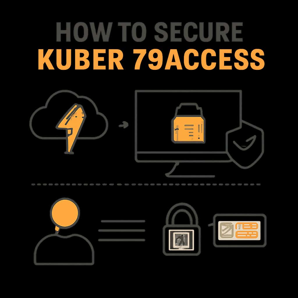 Illustration detailing steps to secure Kuber 79 access.