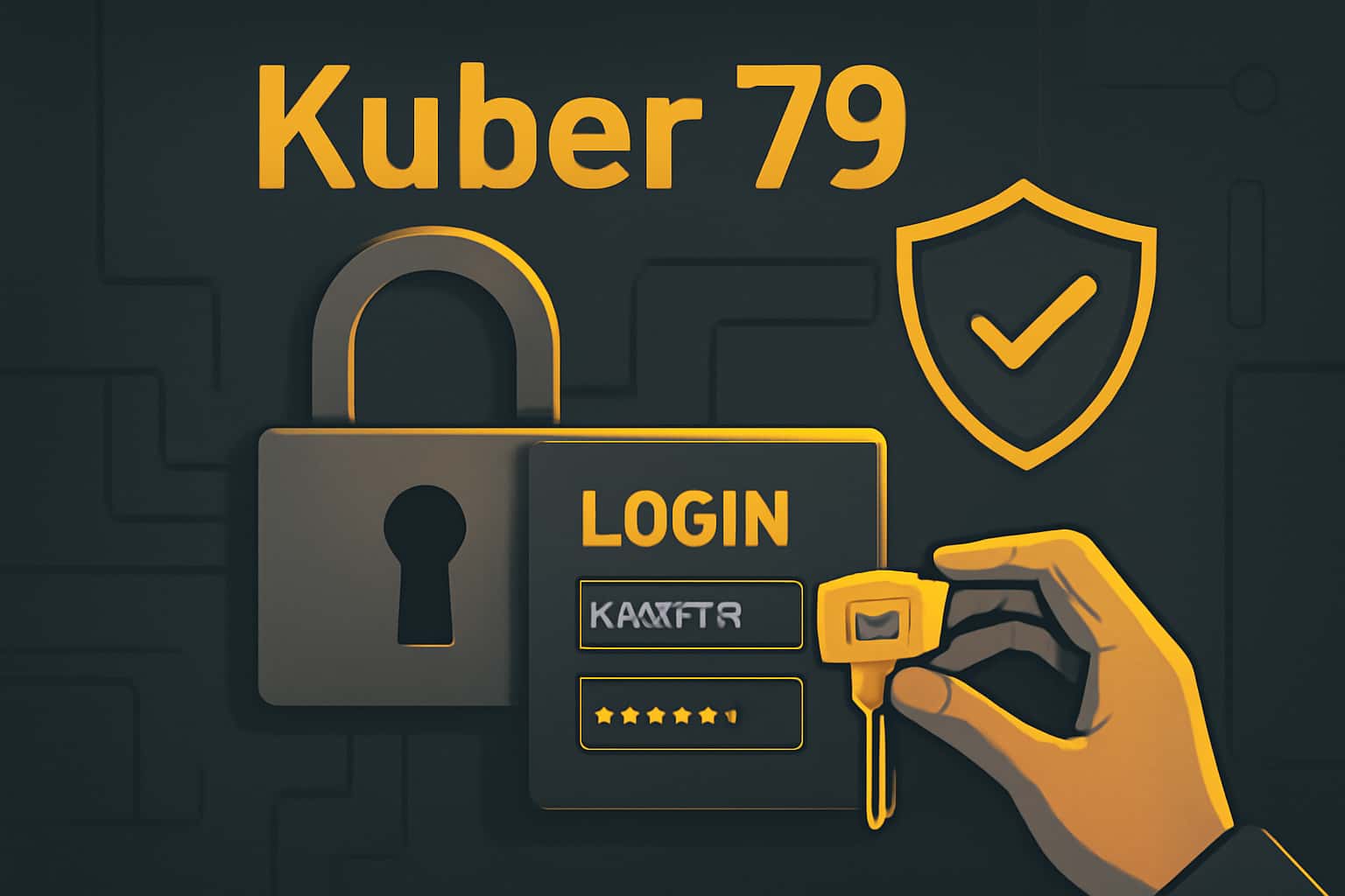 Visual representation of secure access measures for Kuber 79 credentials.