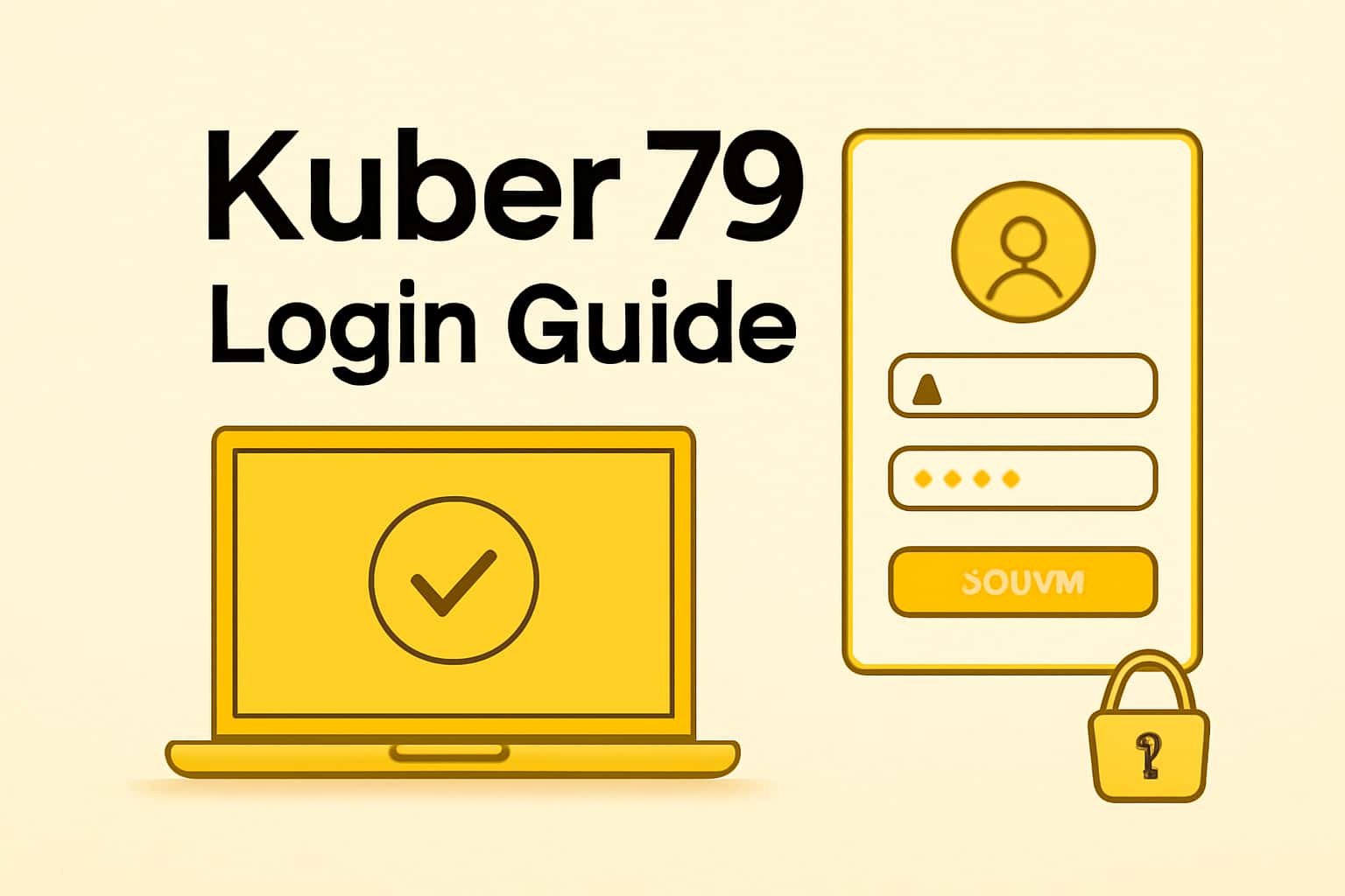 A visually appealing representation of the Kuber 79 Login Guide with secure access elements.
