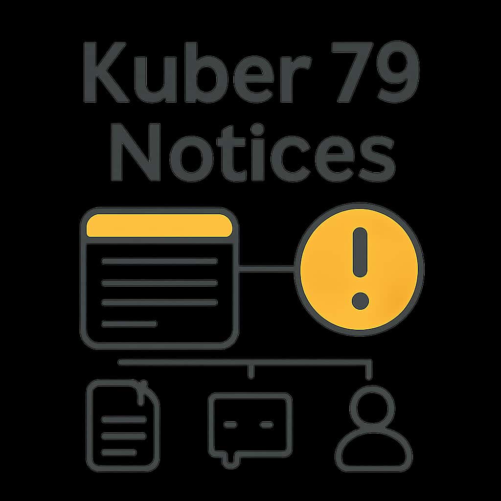 Illustration demonstrating the processes in Kuber 79 Notices.