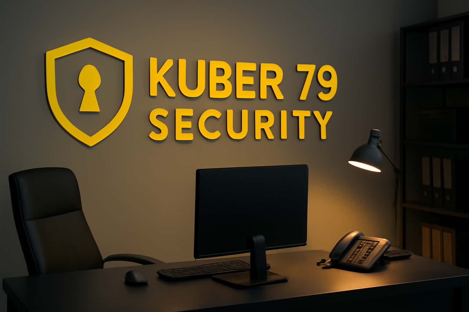 A secure digital interface representing Kuber 79 Security with a focus on user authentication.